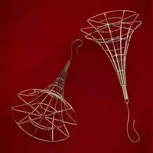 Line Earring Cone 3D print model
