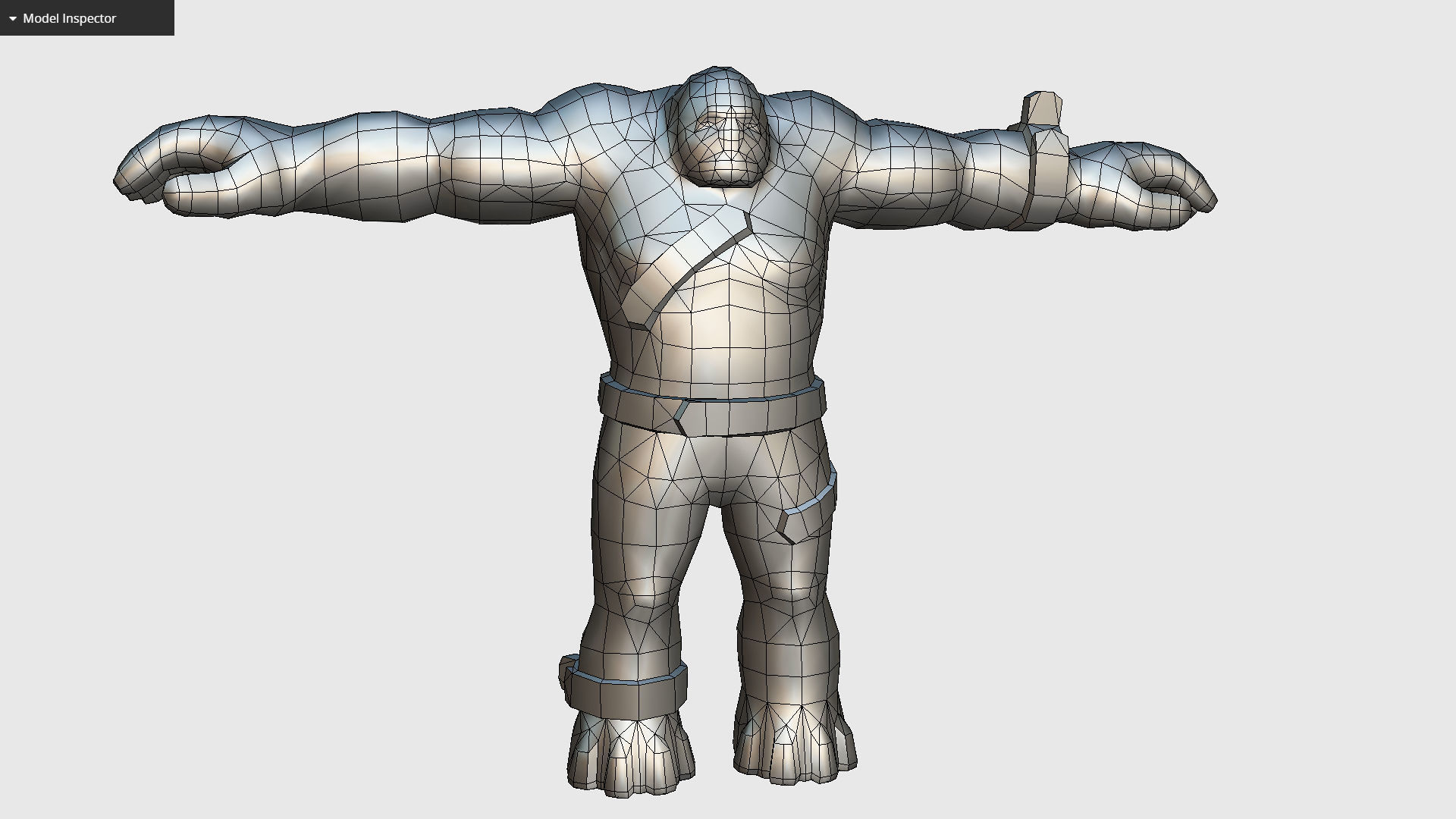 Golem Clay Monster Game MMO RPG Character Low-poly 3D model_15