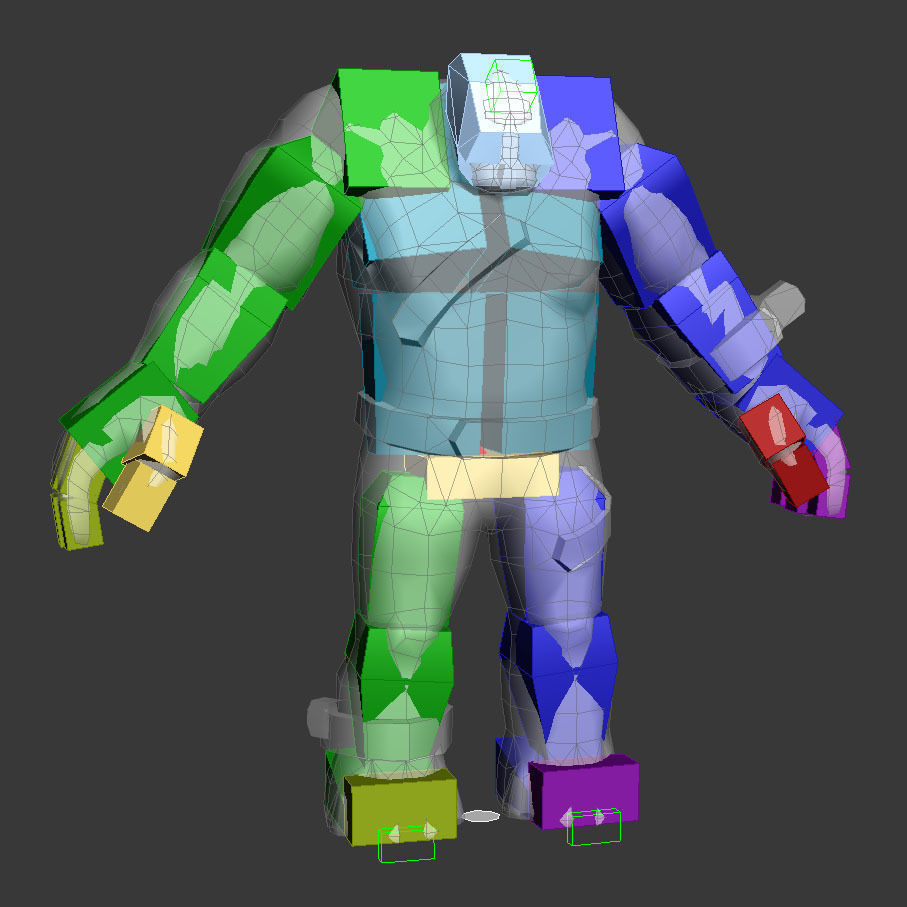 Golem Clay Monster Game MMO RPG Character Low-poly 3D model_14