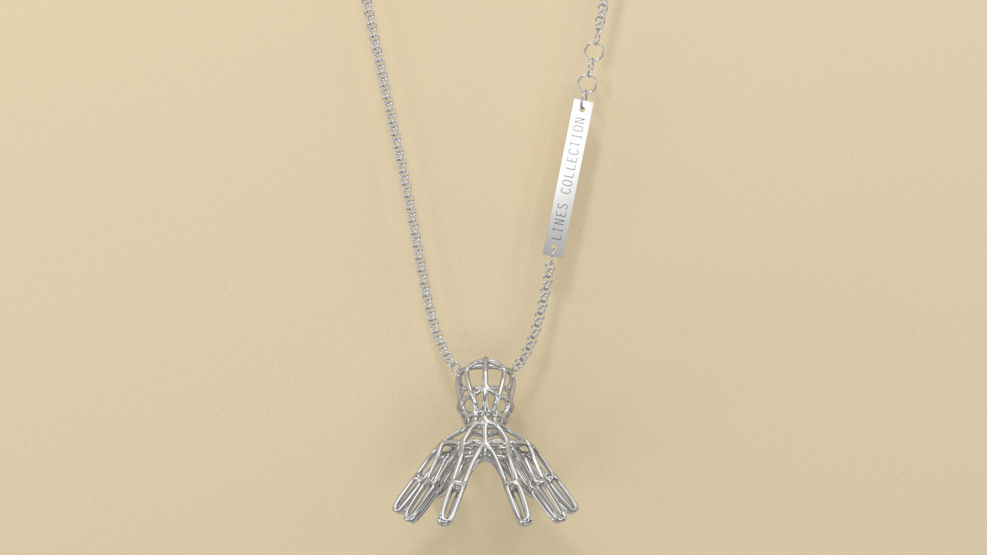 Lines Pendant Octopus 3D print model_3