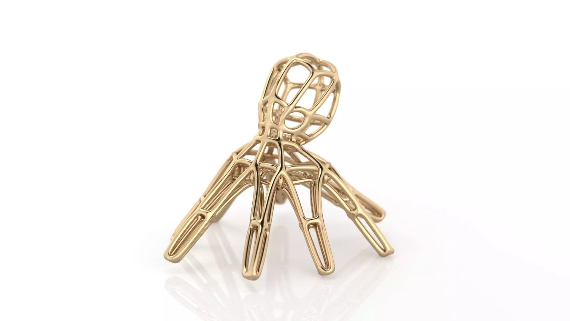 Lines Pendant Octopus 3D print model_0