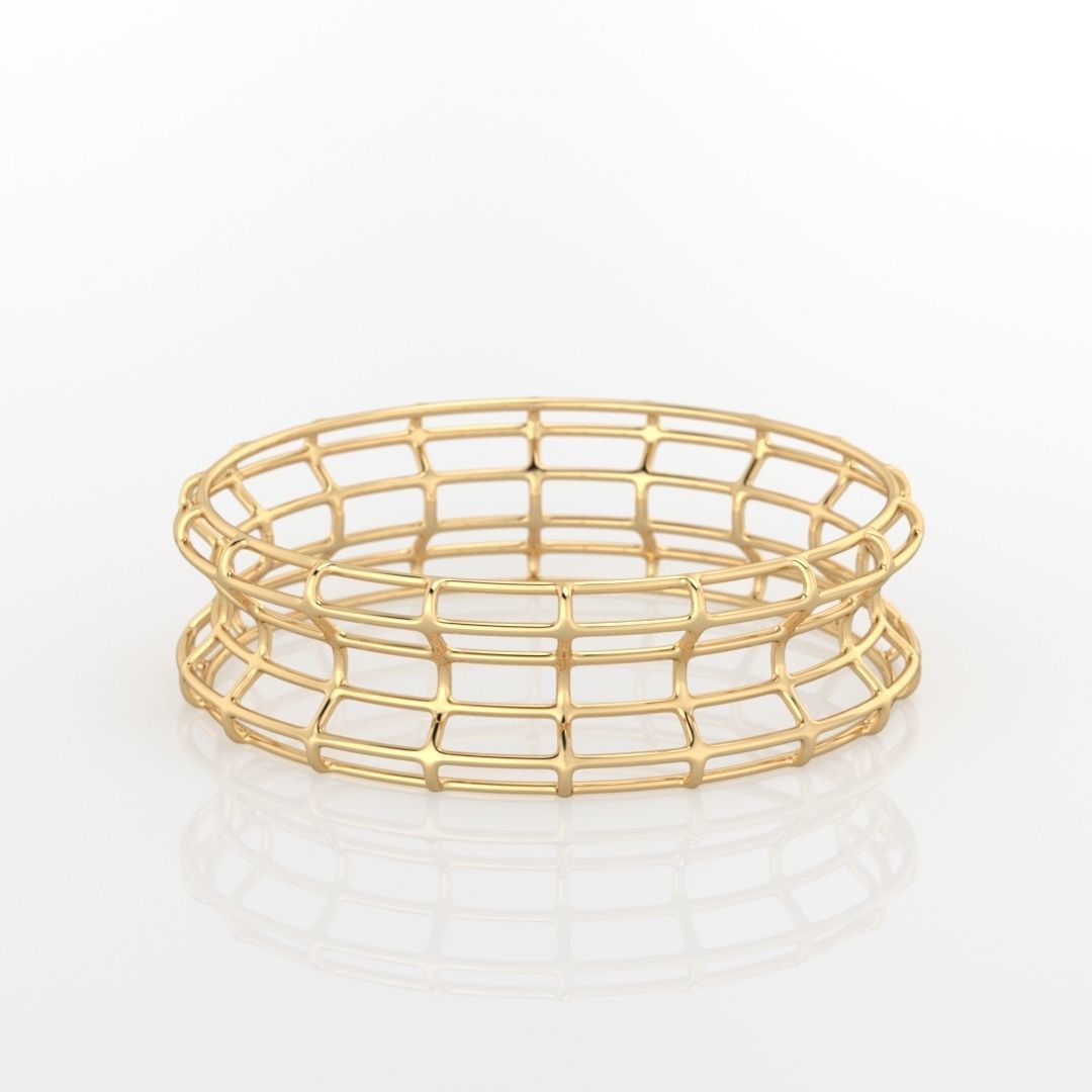 Lines Ring 3D print model_1