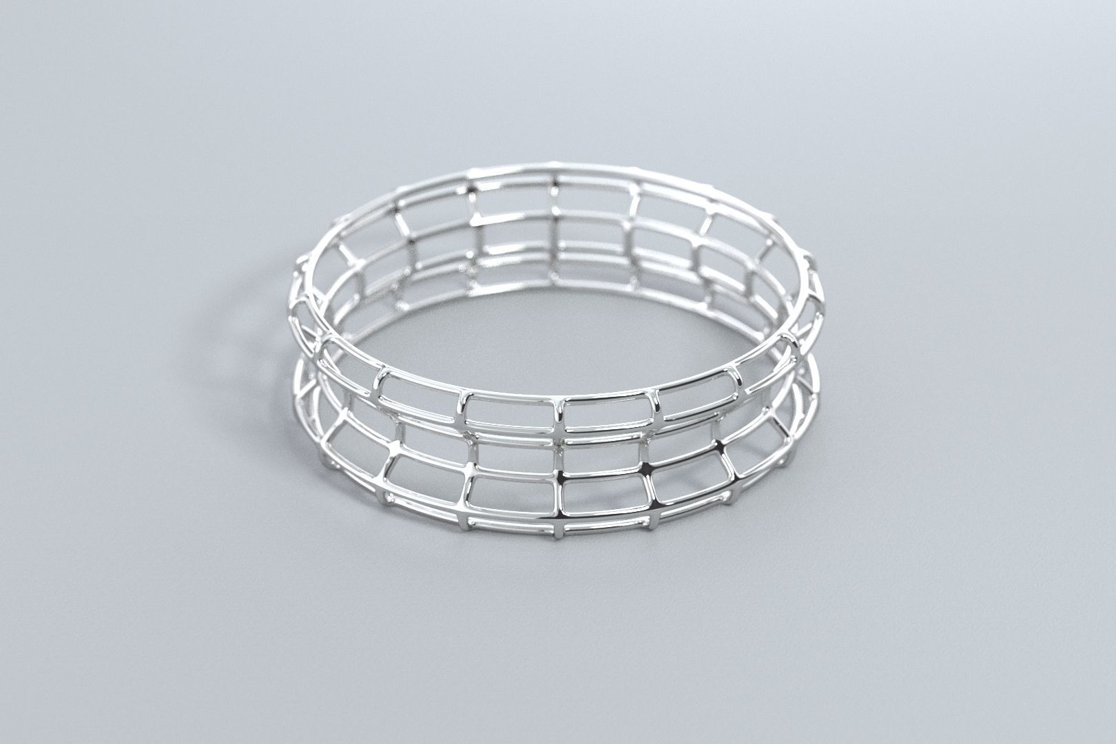 Lines Ring 3D print model_2
