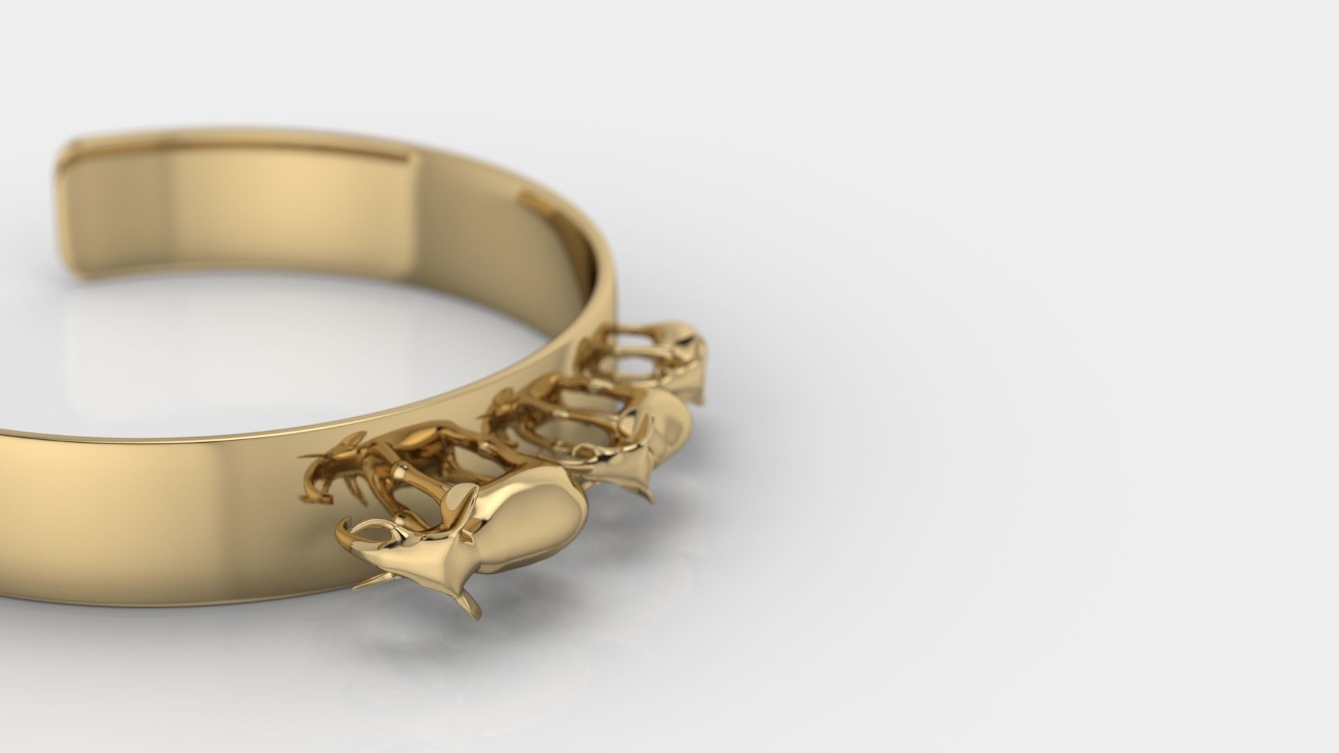 Sahara Bracelet Elephants 3D print model_3