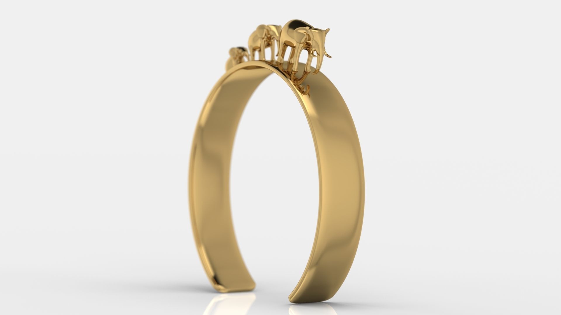 Sahara Bracelet Elephants 3D print model_2