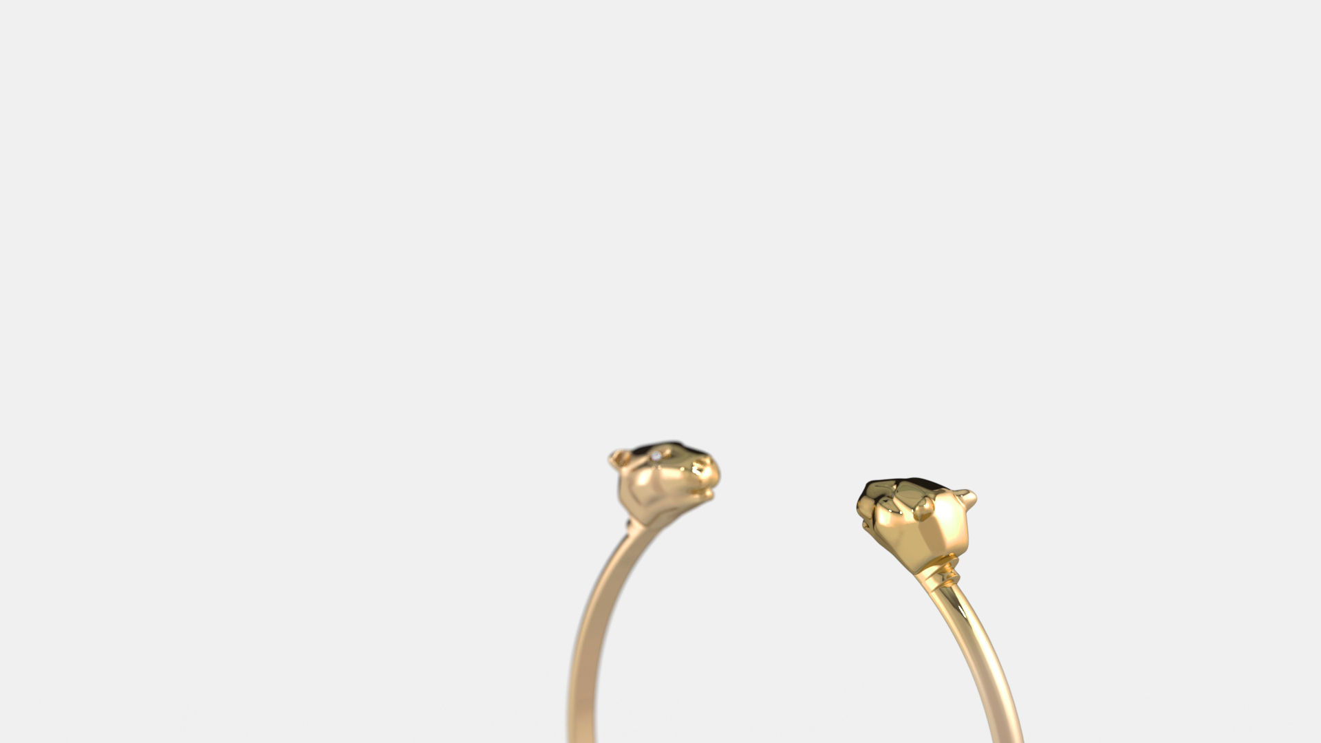 Bracelet Lions 3D print model_3