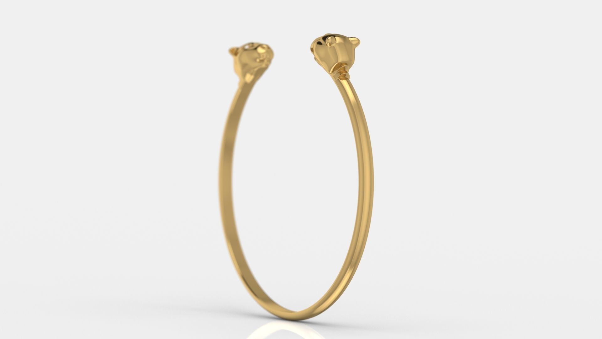 Bracelet Lions 3D print model_5