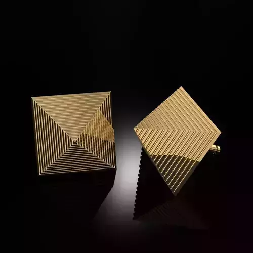 Earrings Pyramids 3D print model