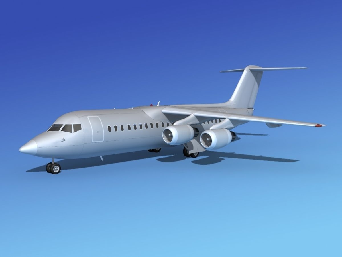 BAe 146-300 Bare Metal 3D model_10