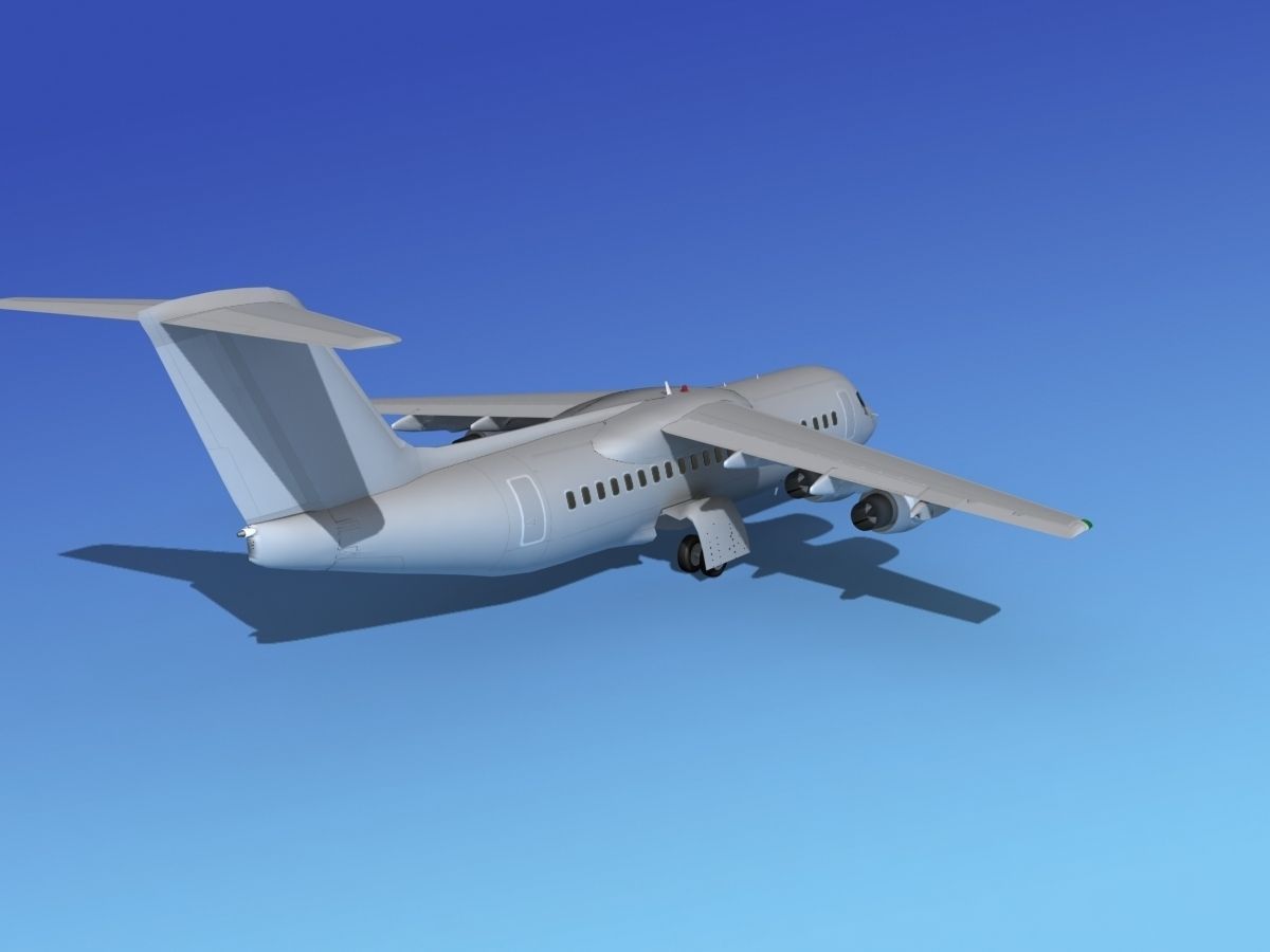 BAe 146-300 Bare Metal 3D model_5