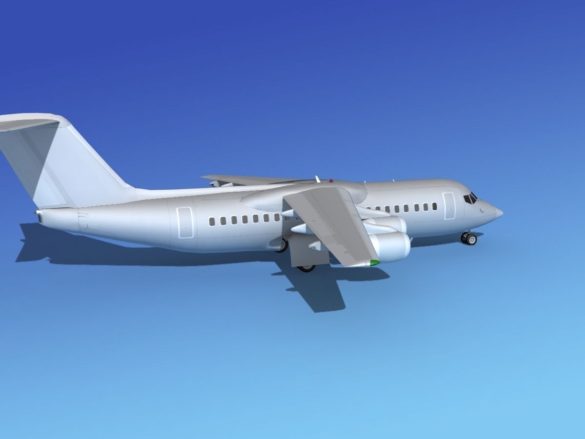 BAe 146-300 Bare Metal 3D model_4