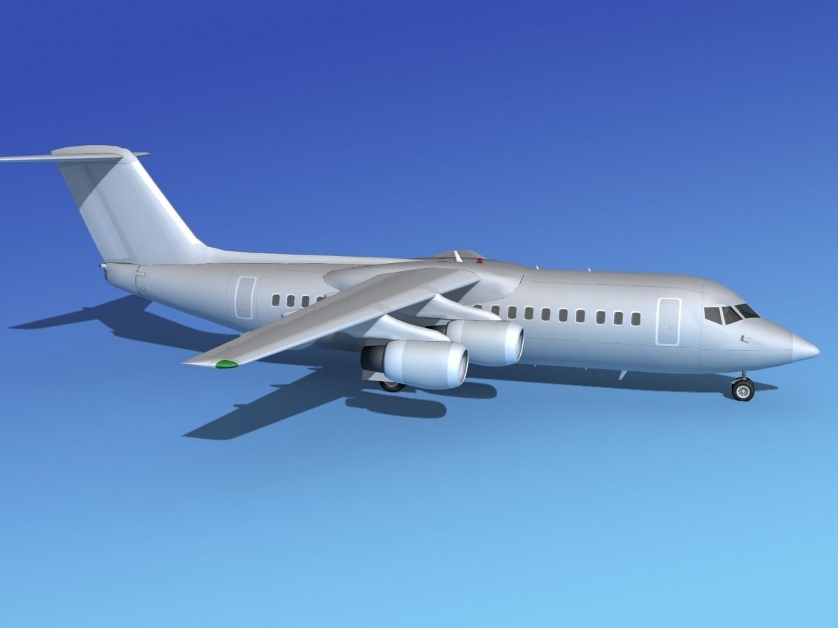 BAe 146-300 Bare Metal 3D model_3