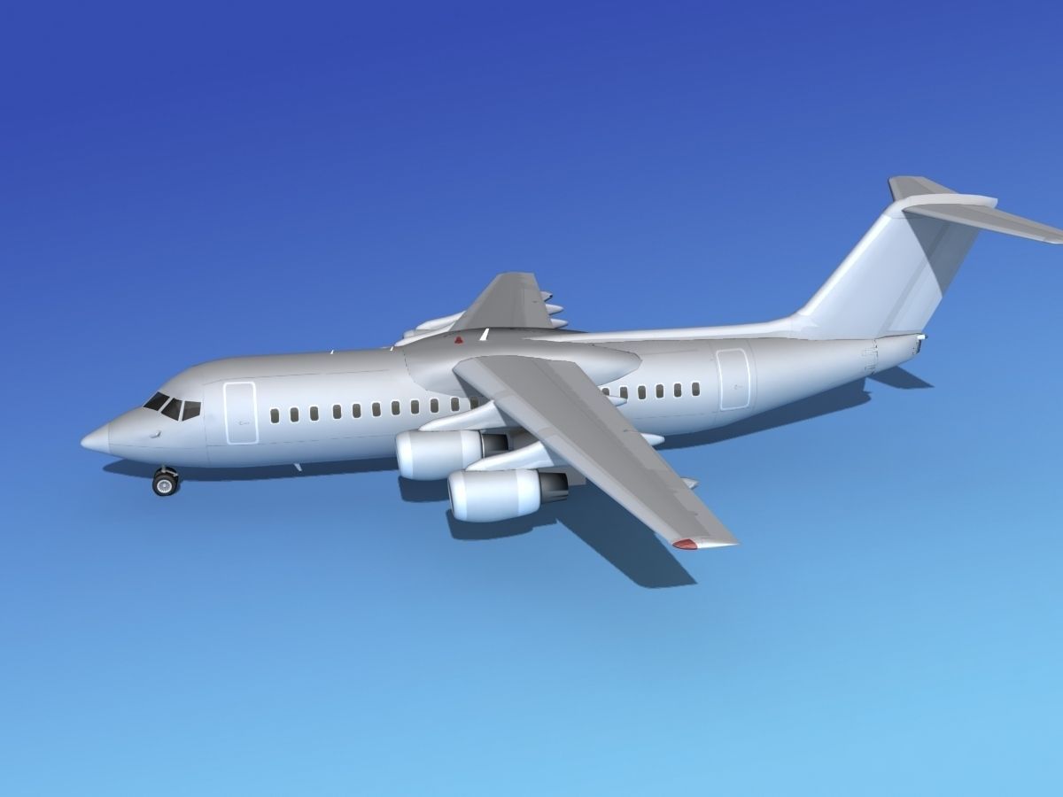 BAe 146-300 Bare Metal 3D model_9