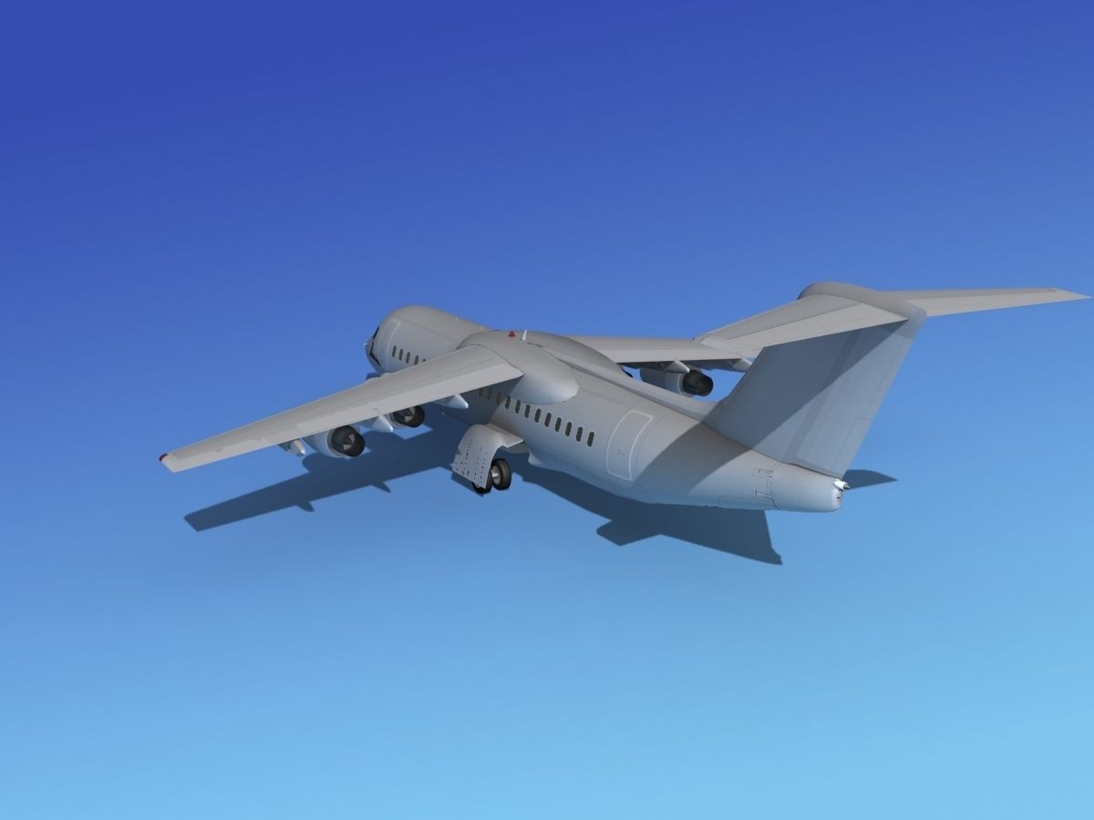 BAe 146-300 Bare Metal 3D model_7