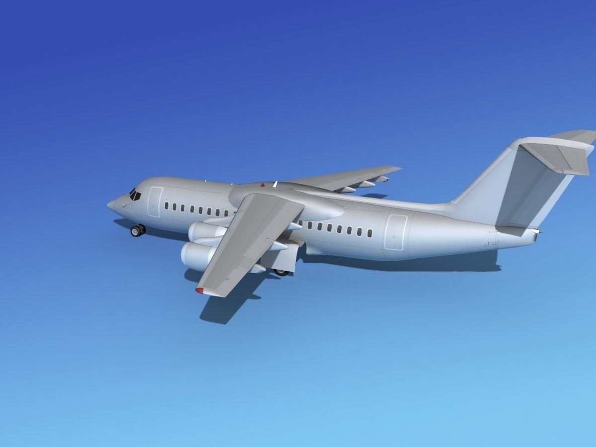 BAe 146-300 Bare Metal 3D model_8