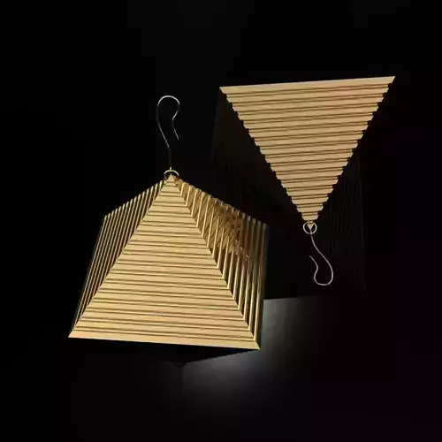 Earrings Pyramids 3D print model