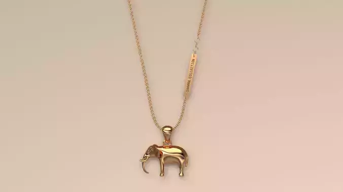 Pendant Elephant 3D print model