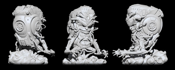 Modok sculpture 3D print model
