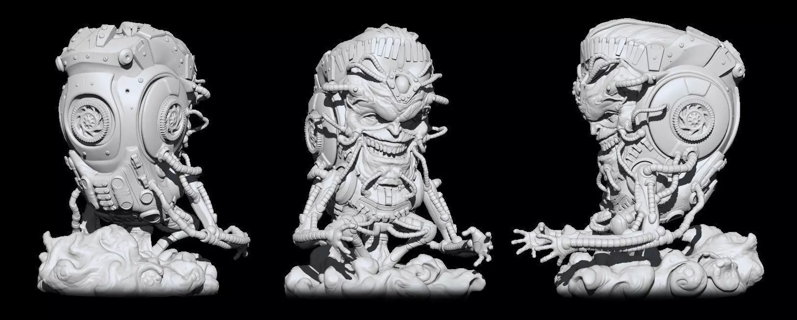 Modok sculpture 3D print model_0