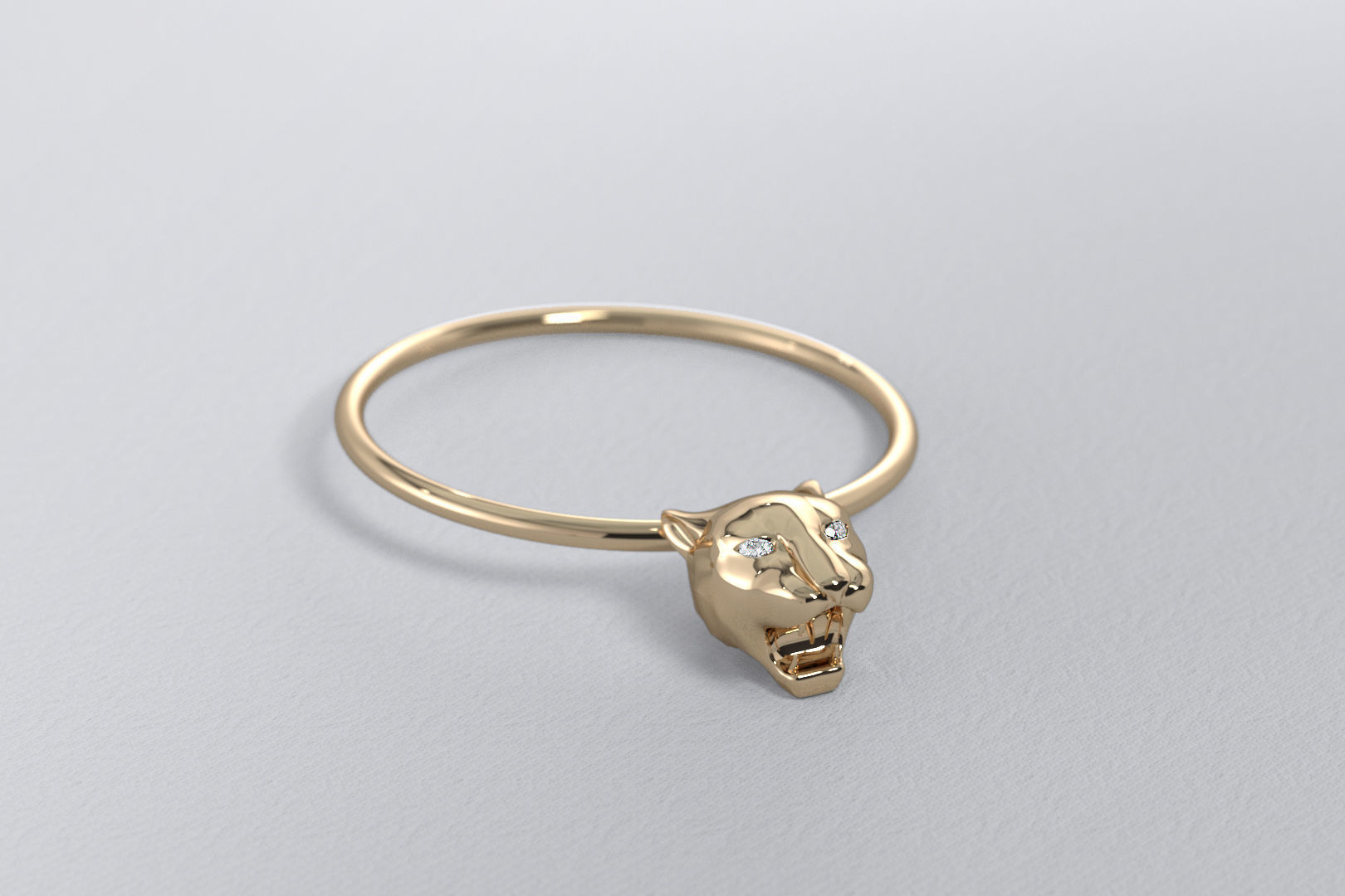 Ring Panther 3D print model_3