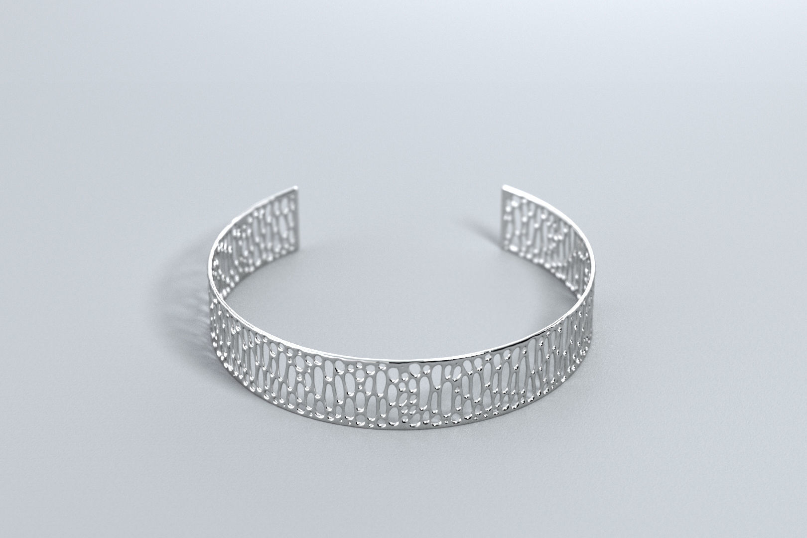 Voronoi Bracelet 3D print model_1