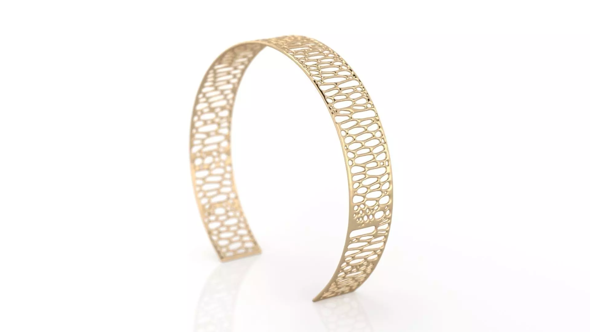 Voronoi Bracelet 3D print model_0