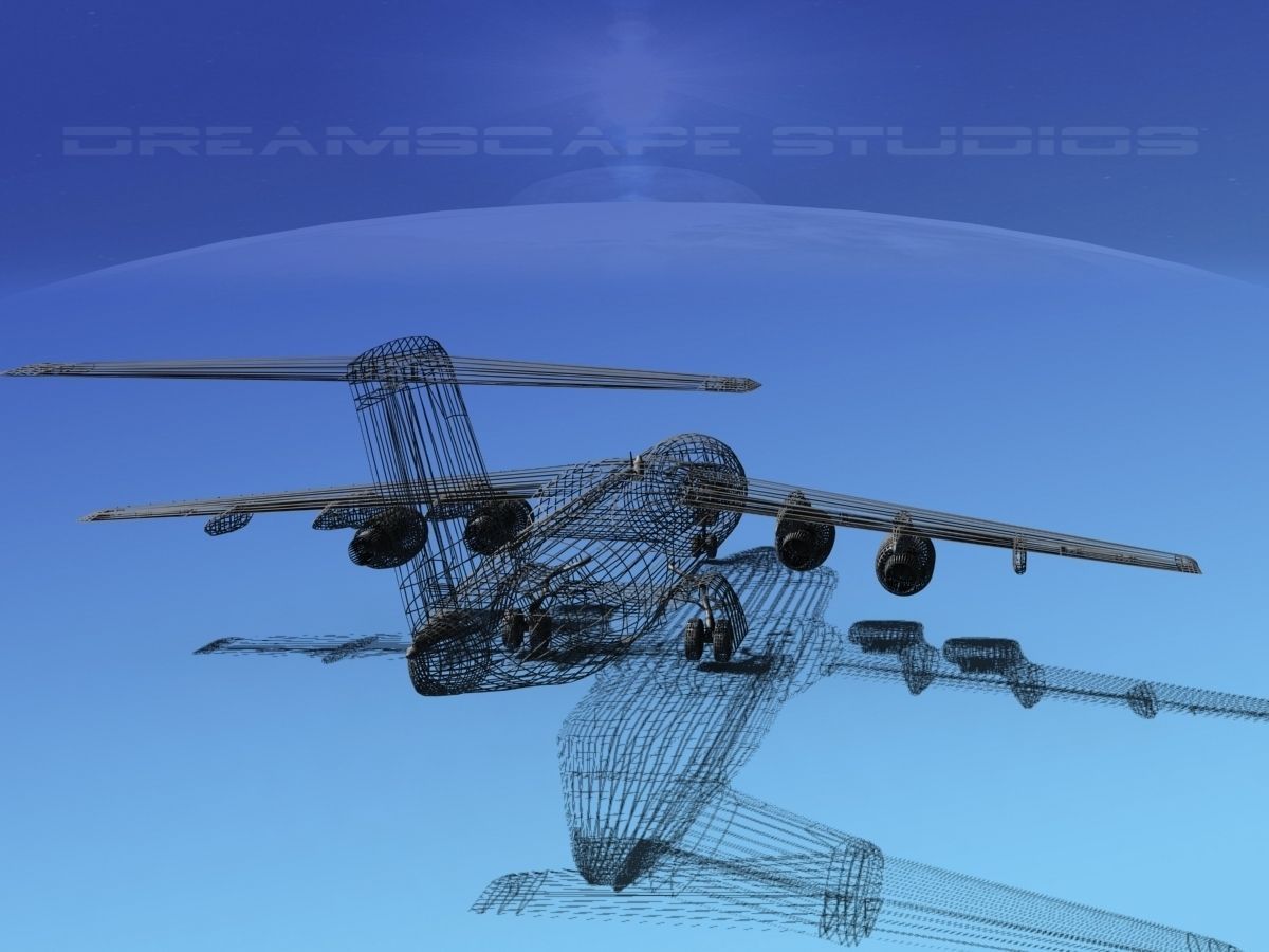 BAe 146-300 British Airways 3D model_14