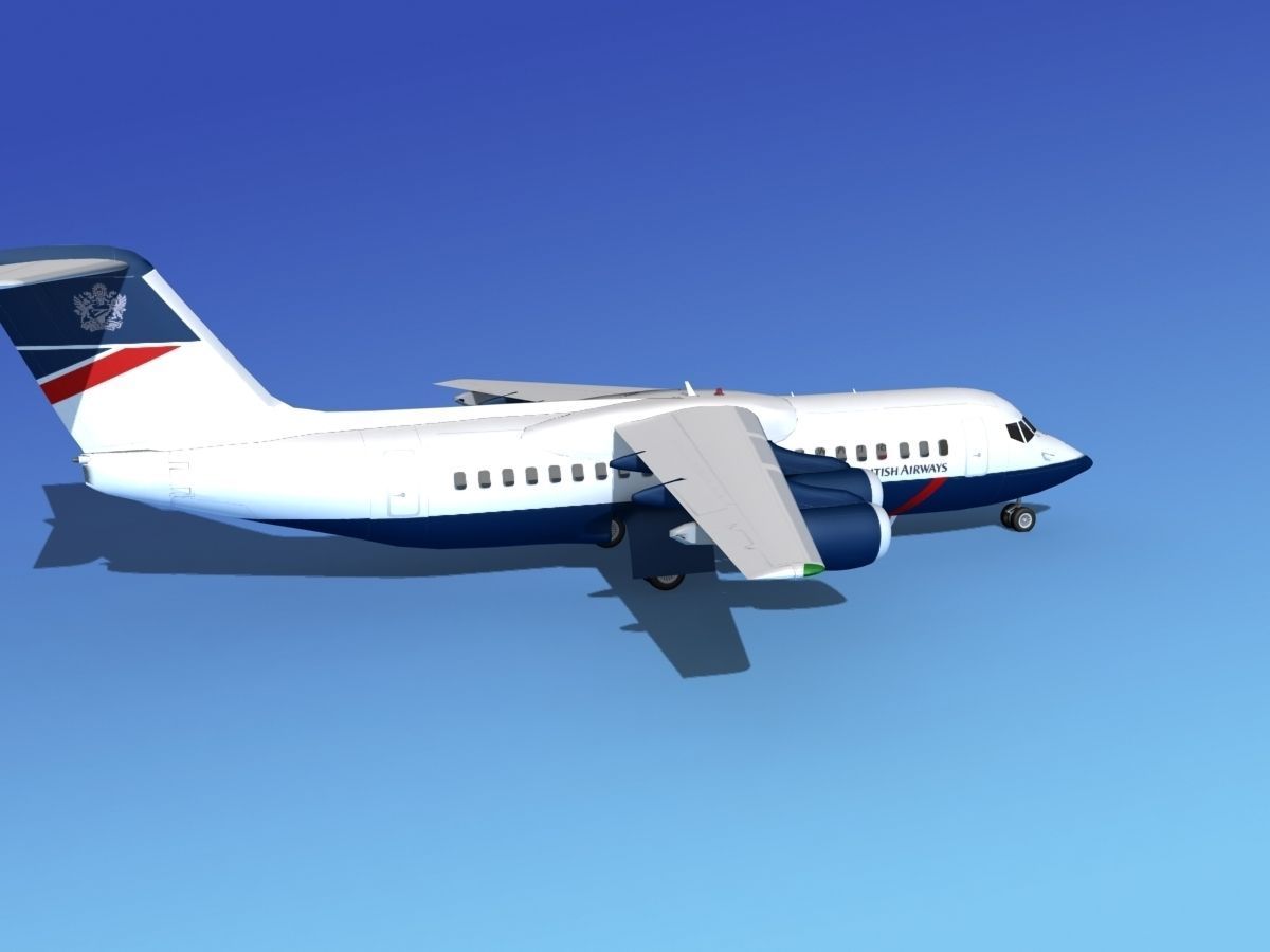 BAe 146-300 British Airways 3D model_3