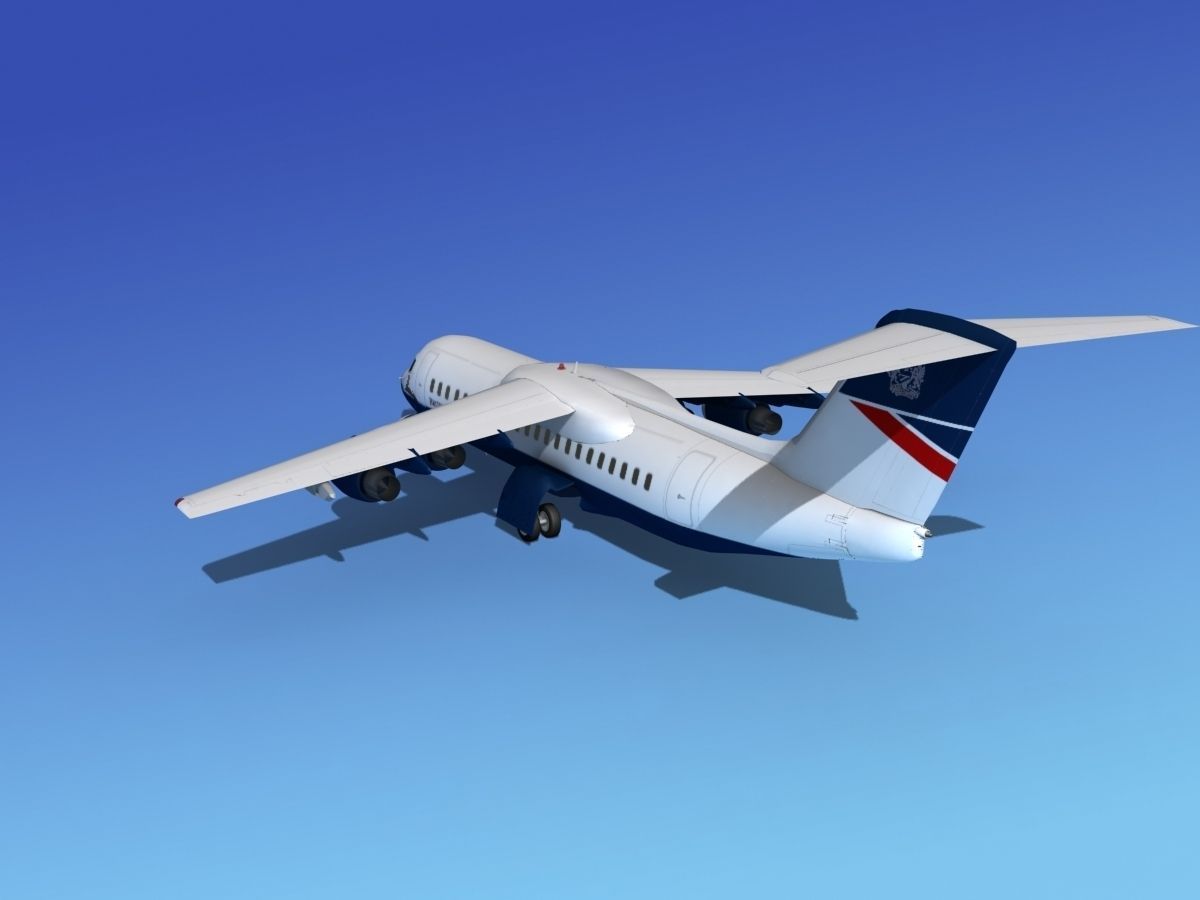 BAe 146-300 British Airways 3D model_7