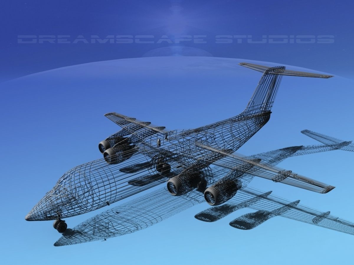 BAe 146-300 British Airways 3D model_16