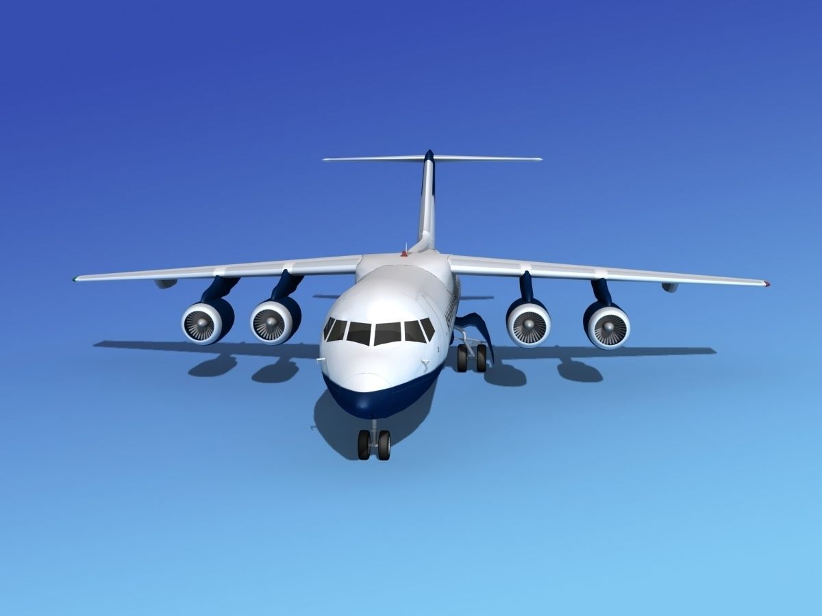 BAe 146-300 British Airways 3D model_1