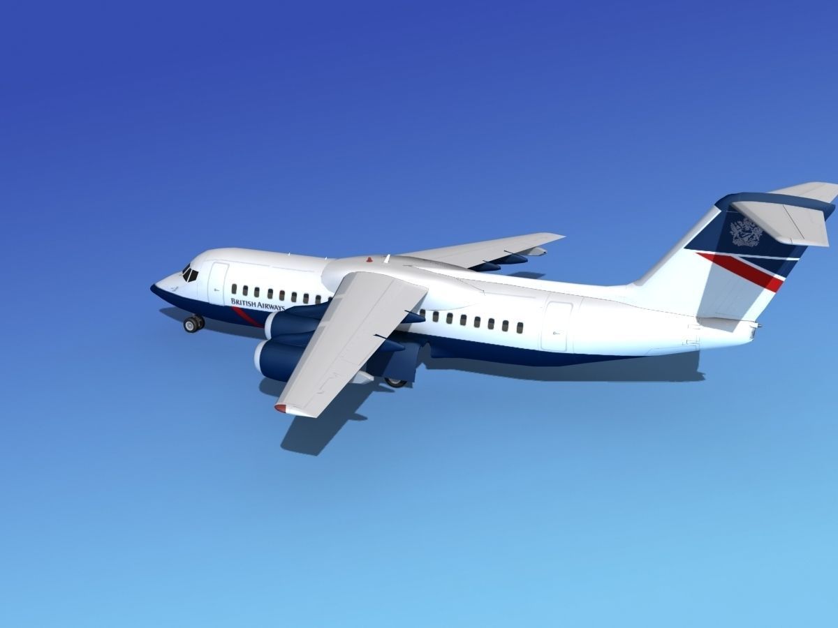 BAe 146-300 British Airways 3D model_8