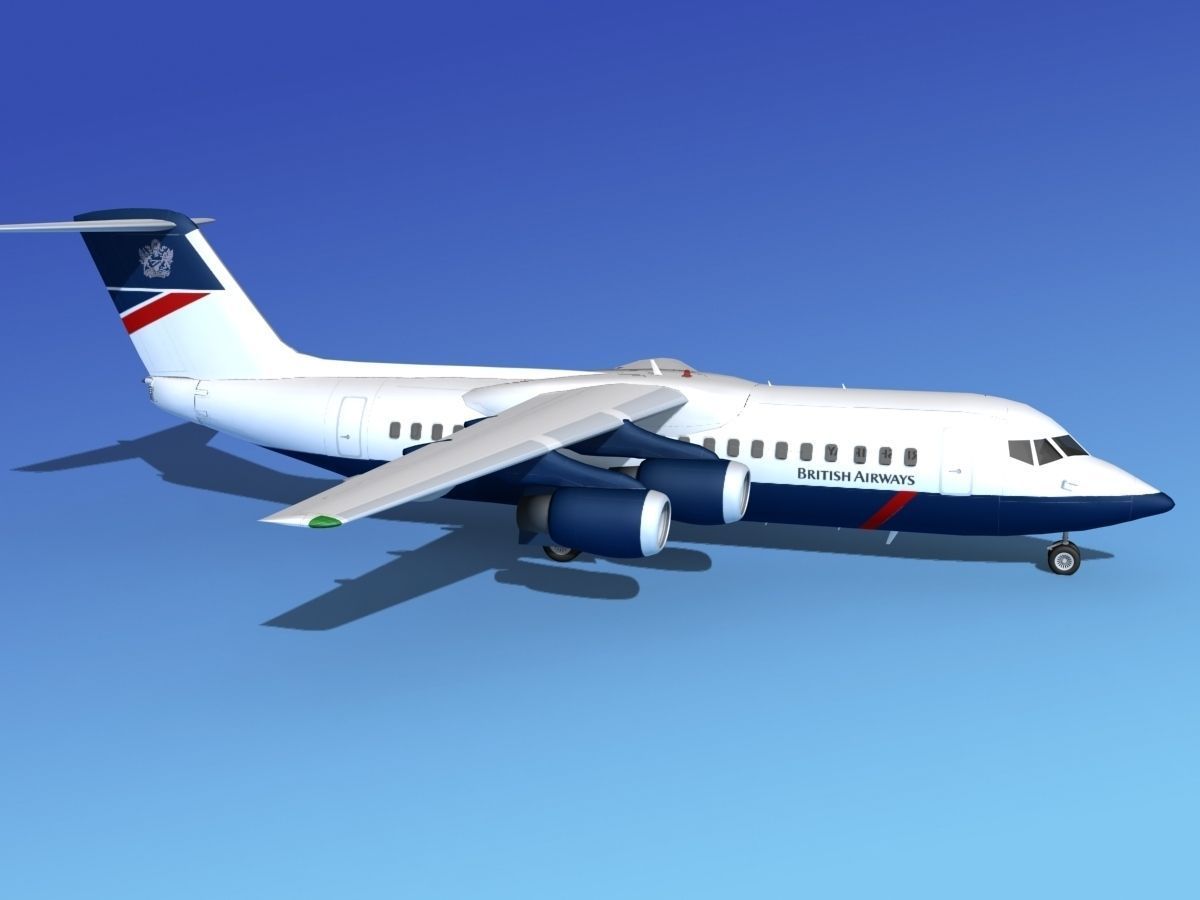 BAe 146-300 British Airways 3D model_5