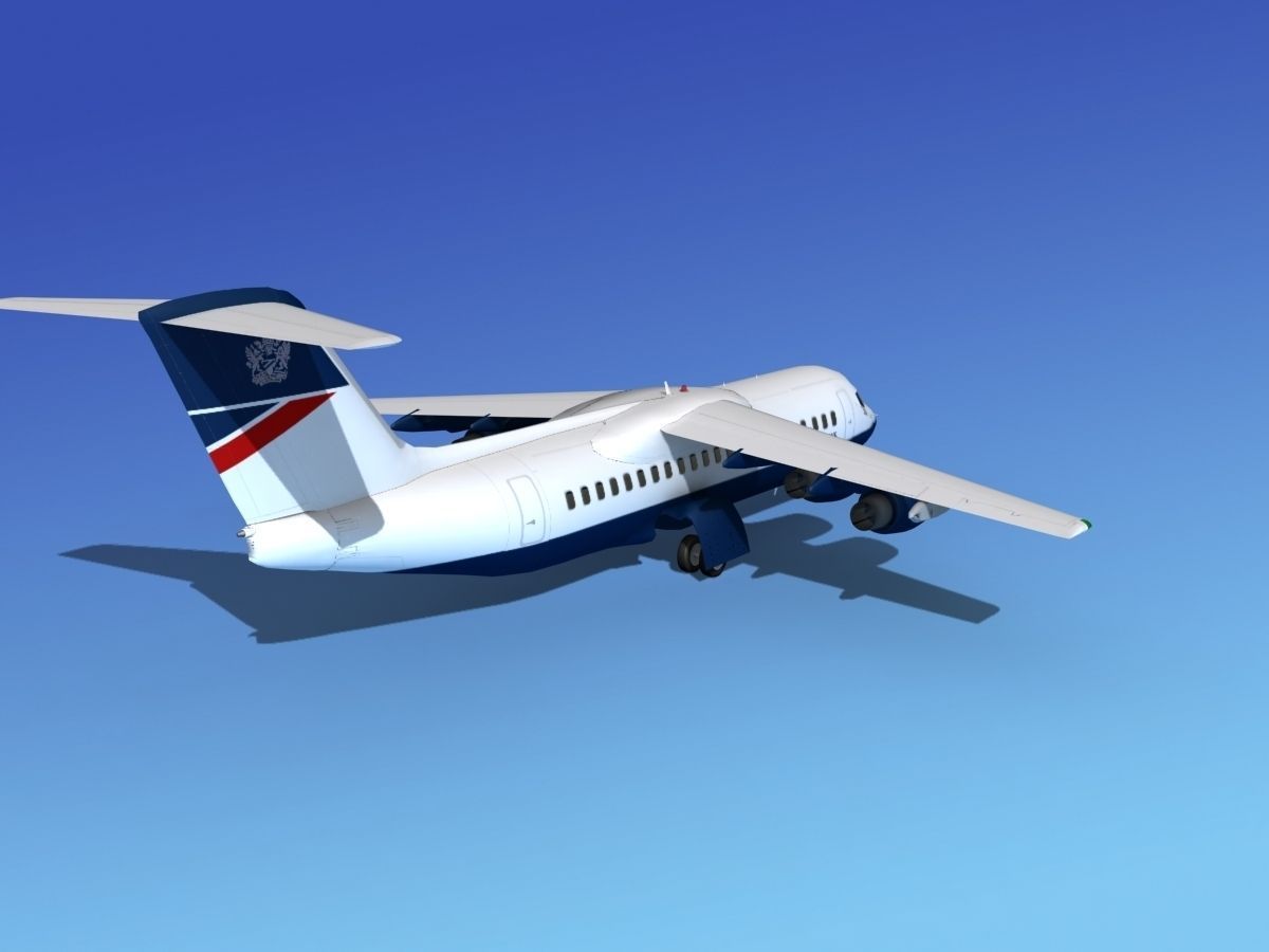 BAe 146-300 British Airways 3D model_4