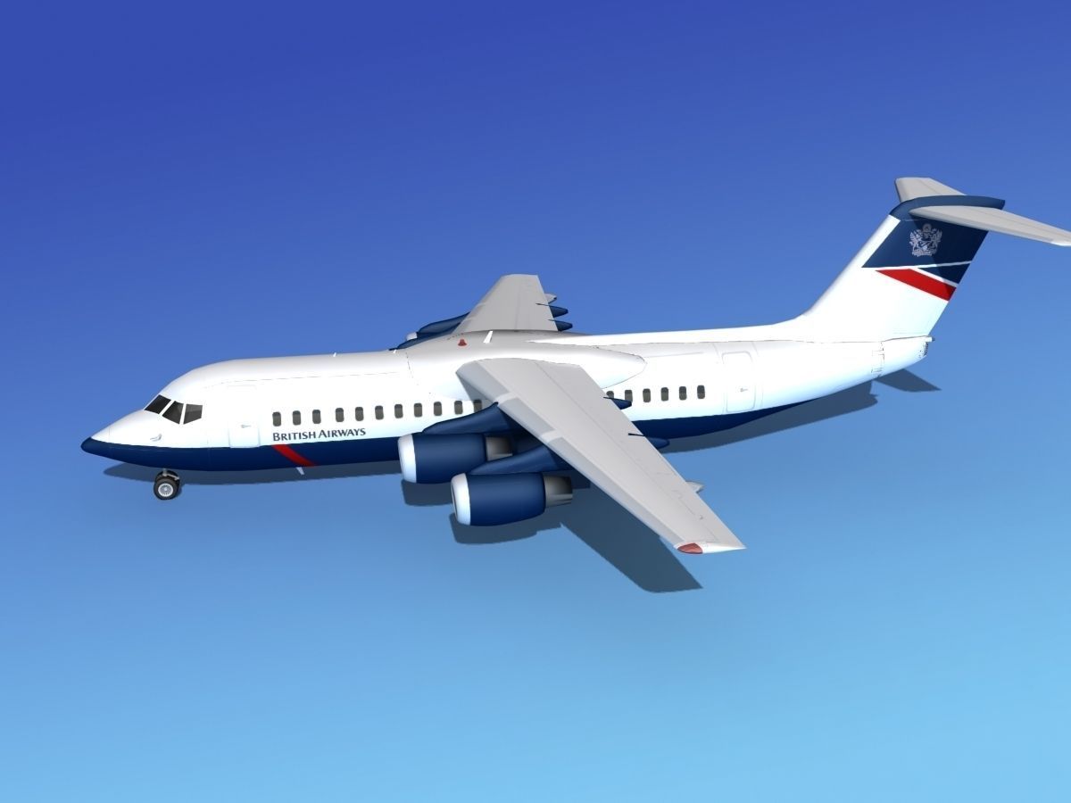 BAe 146-300 British Airways 3D model_9