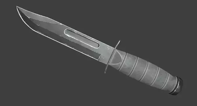 Combat Knife Low Poly