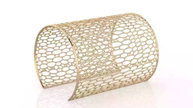 Voronoi Long Bracelet 3D print model