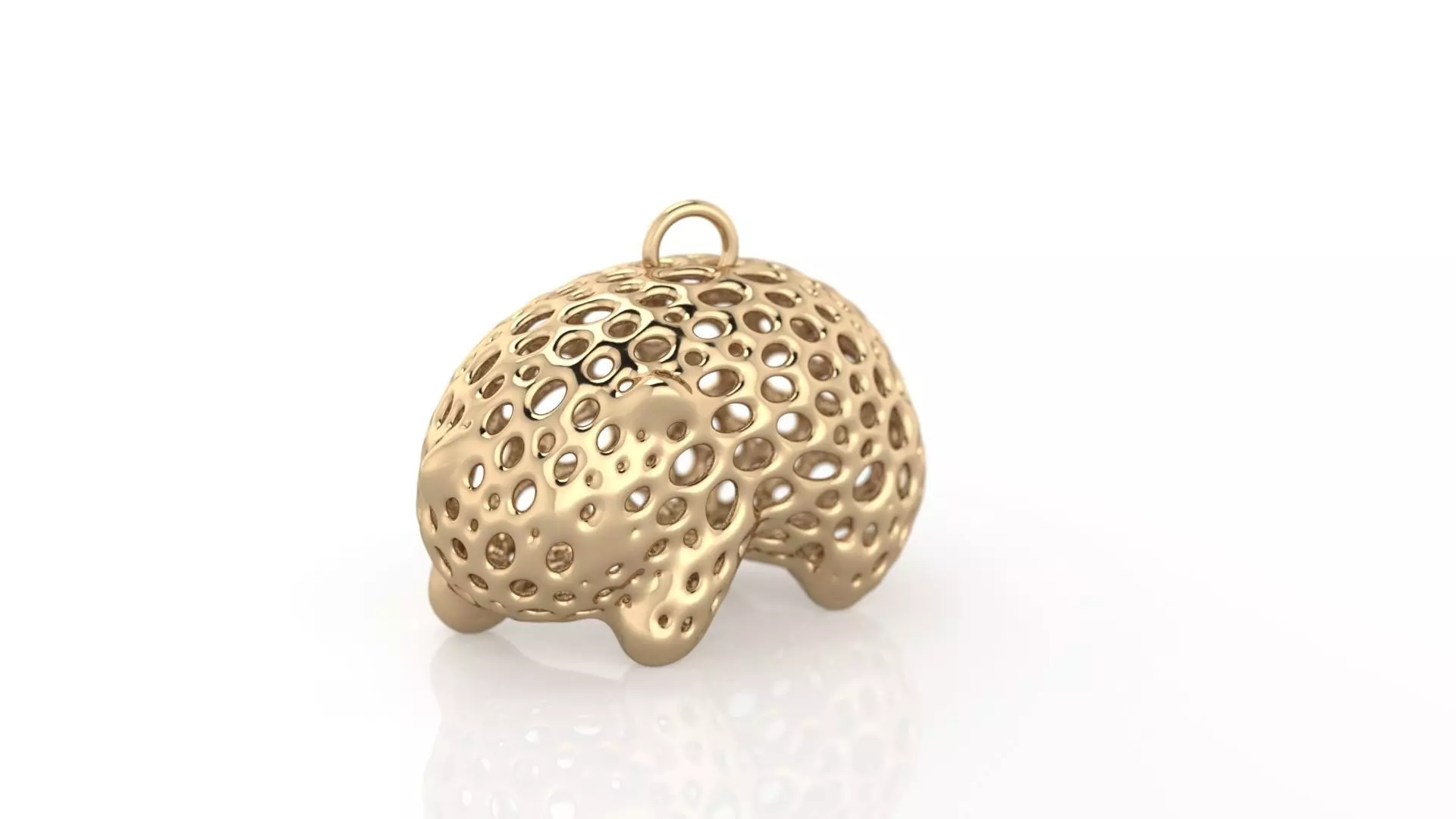 Voronoi Pendant Panda 3D print model_0