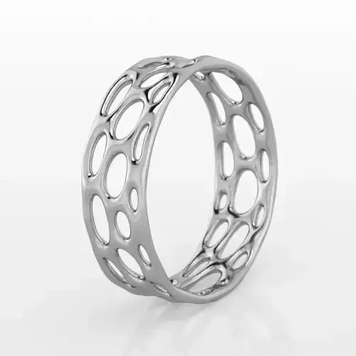 Voronoi Ring 3D print model