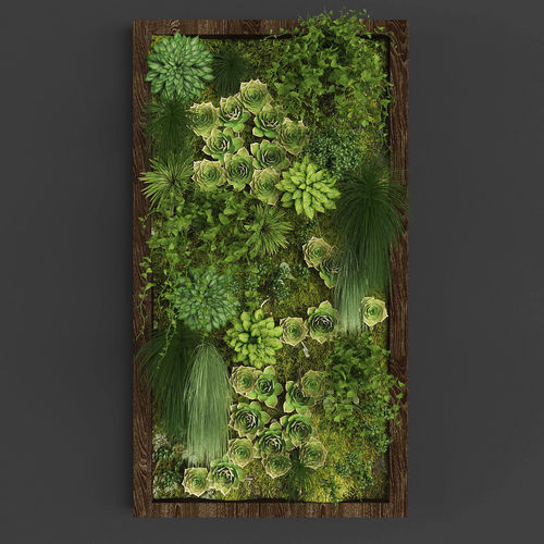 Vertical gardening 03 Low-poly 3D model