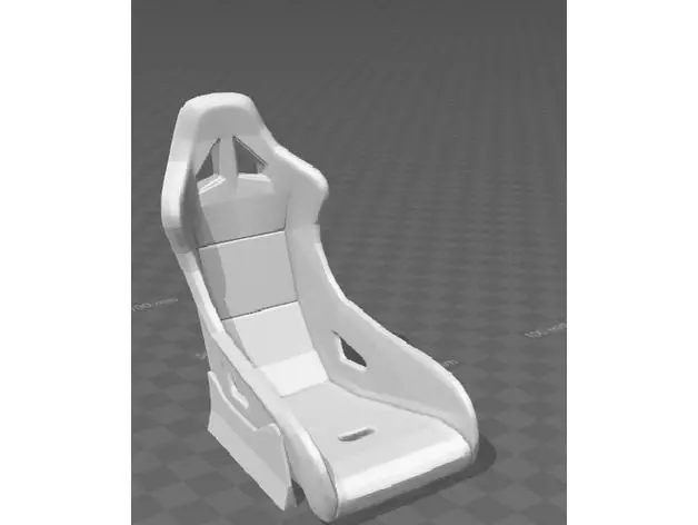 rc drift car 1 10 scale seat 3D print model_0