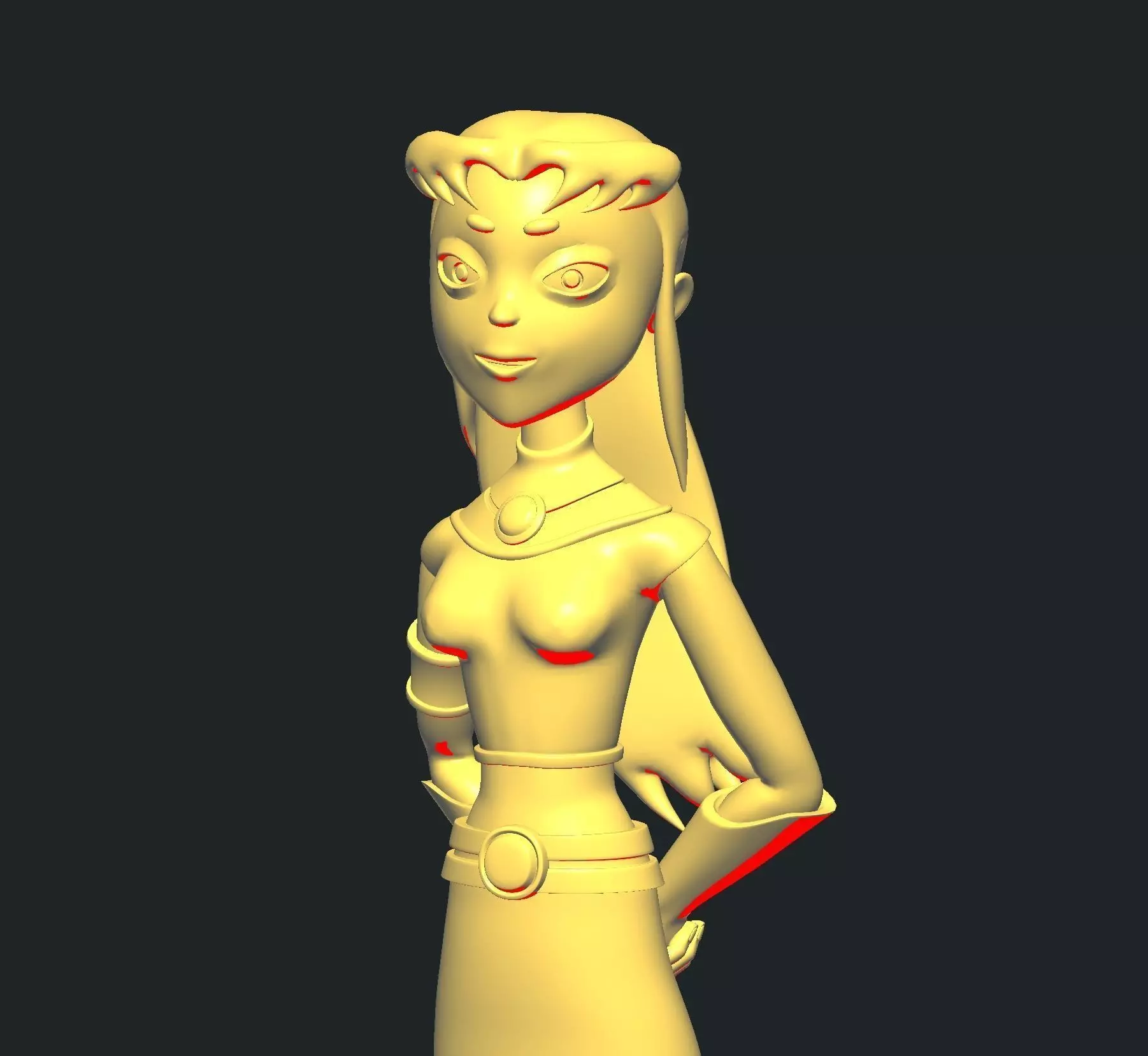 Teen Titan Starfire 3D print model