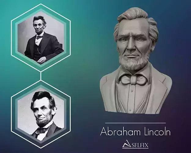 Abraham Lincoln 3D sculpture 3D print model