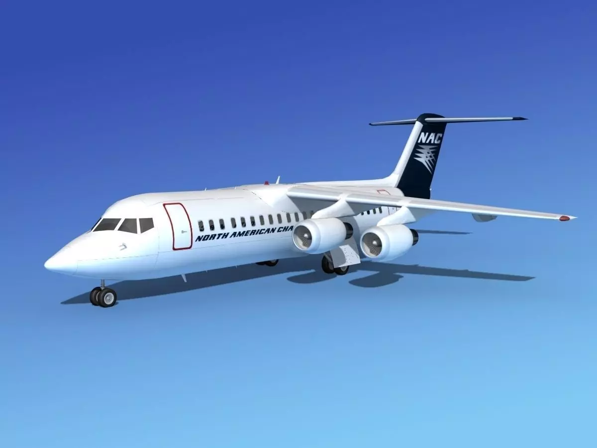 BAe 146-300 North America Charters 3D model