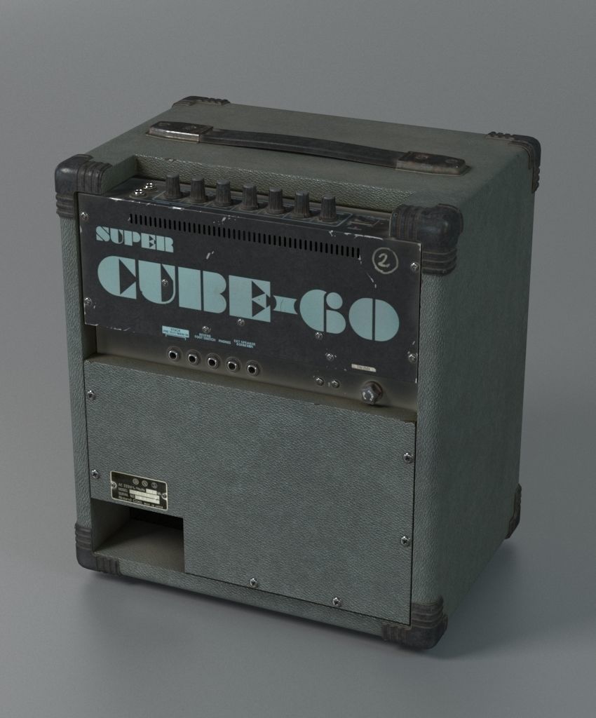 Guitar player combo 3D Model Collection_8