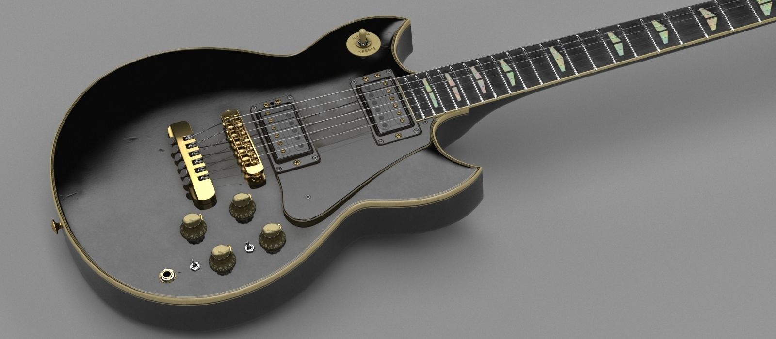 Guitar player combo 3D Model Collection_2