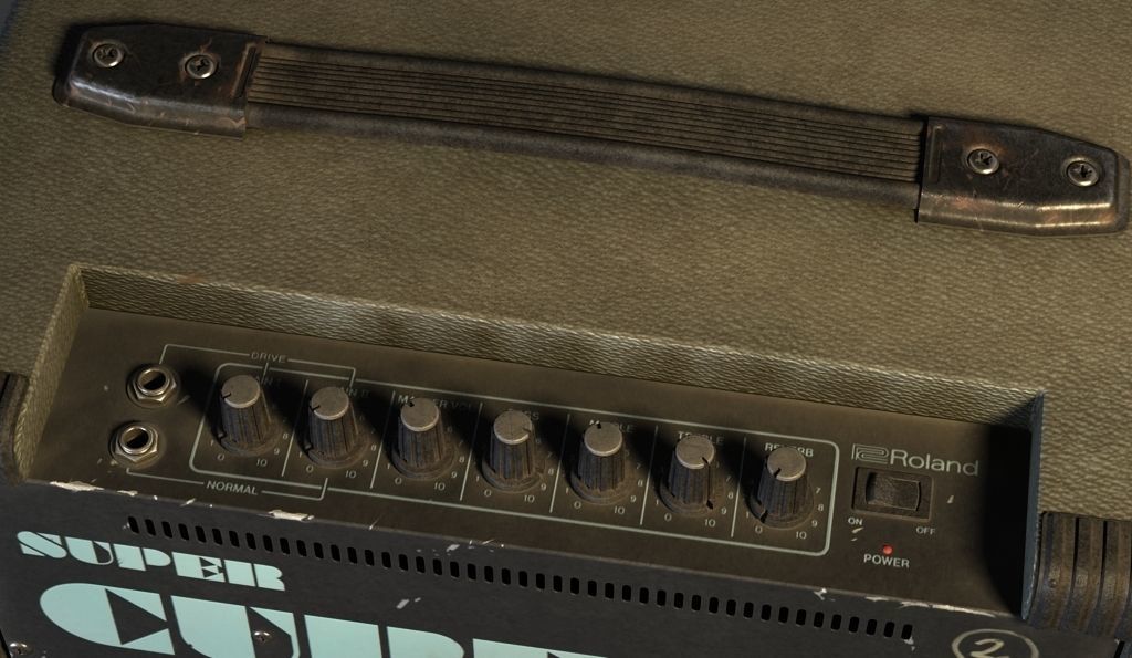 Guitar player combo 3D Model Collection_9