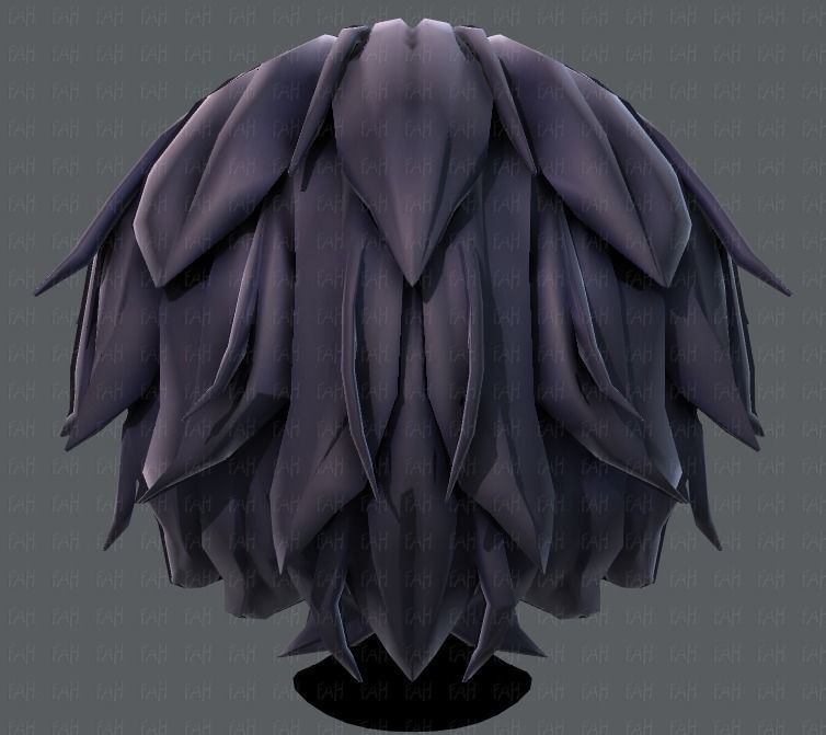 3D Hair style for boy V34 Low-poly 3D model_21