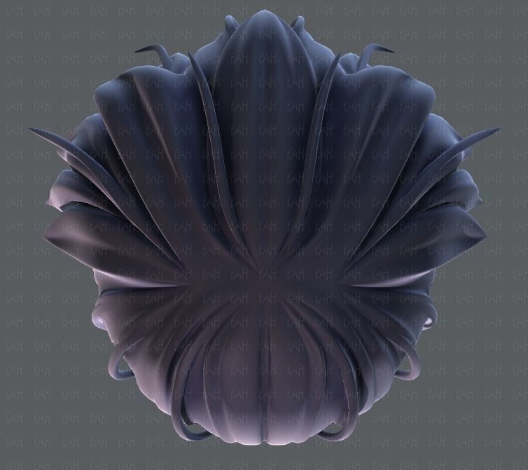 3D Hair style for boy V34 Low-poly 3D model_33