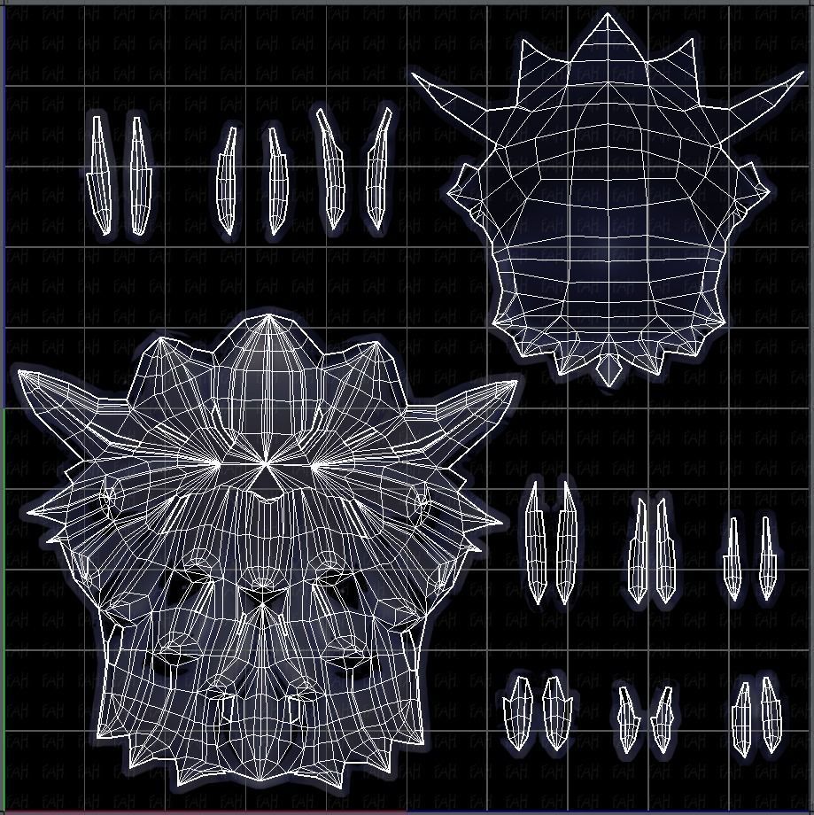 3D Hair style for boy V34 Low-poly 3D model_45